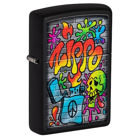 Zippo 2024 Zippo Lighter Street Art Design, Black Matte,  ZIP-49605